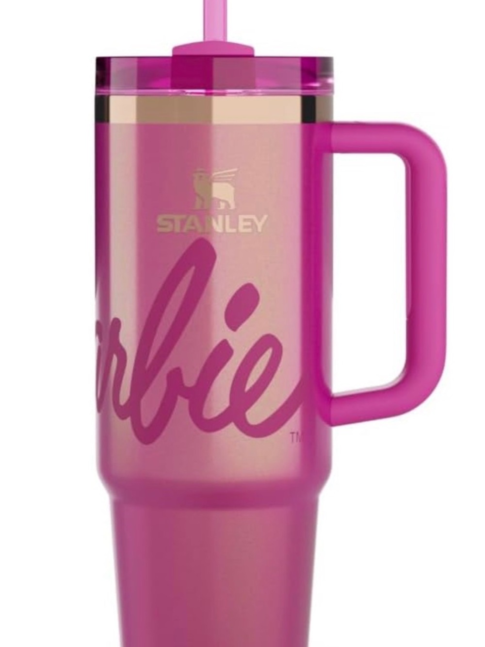 Stanley x Barbie Pink Insulated Travel Tumbler with Straw LIMITED EDITION🎉 30 oz - Picture 3 of 6